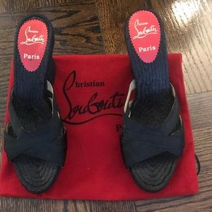 Christian Louboutin cataribbon wedges